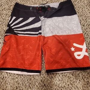 LRG Swimming Trunks/Board Shorts Mens Size 38 Used